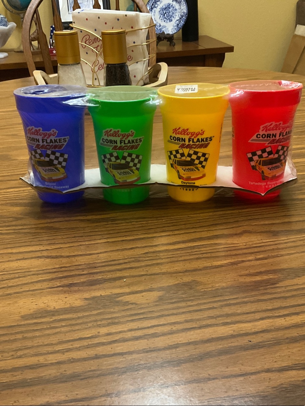 Kellogg’s 1992 NASCAR Series Collectible Tumblers, New in Package
